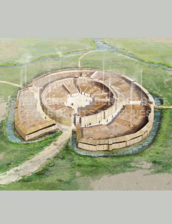 Arkaïm - Reconstitution pour LES CAHIERS DE SCIENCE & VIE
