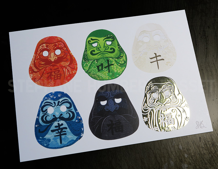Carte de vœux "Daruma" 2026.
